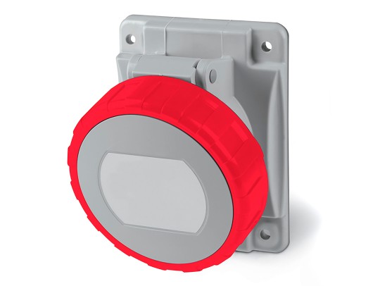 Розетка панельная с наклоном IP67 16А 3P+E 400В DIS4181666 Розетка панельная с наклоном IP67 16А 3P+E 400В ДКС | DKC