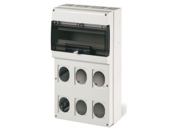Корпус на 16 модулей и 6 постов с основанием 70х87 мм. Тип M550 DIS6725616 Корпус на 16 модулей и 6 постов с основанием 70х87 мм. Тип M550 ДКС | DKC