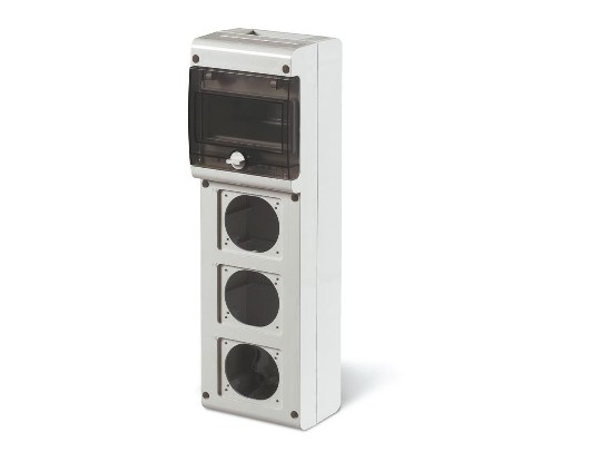 DIS6323500 Корпус на 6 модулей и 3 поста с основанием 70х87 мм. ДКС | DKC