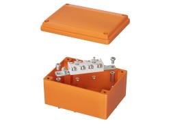 Коробка пластиковая FS с гладкими стенками и клеммниками, IP56, 150х110х70 мм, 4р, 450V, 32A, 10 мм2, нерж.контакт