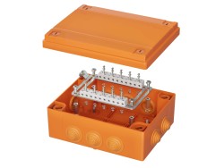 Коробка пластиковая FS с кабельными вводами и клеммниками, IP55, 240х190х90 мм, 20р, 450V, 6A, 4 мм2