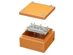 Коробка стальная FS с гладкими стенками и клеммниками,  IP66, 150х150х80 мм, 4р, 450V, 32A, 10 мм2, нерж.контакт