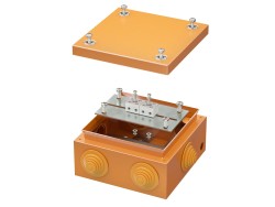 Коробка стальная FS с кабельными вводами и клеммниками, IP55, 150х150х80 мм, 4р, 450V, 6A, 4 мм2 FSB31404 Коробка стальная FS с кабельными вводами и клеммниками, IP55, 150х150х80 мм, 4р, 450V, 6A, 4 мм2 ДКС | DKC