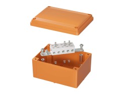 Коробка пластиковая FS с гладкими стенками и клеммниками, IP56, 150х110х70 мм, 5р, 450V, 30A, 16 мм2 FSB20516 Коробка пластиковая FS с гладкими стенками и клеммниками, IP56, 150х110х70 мм, 5р, 450V, 30A, 16 мм2 ДКС | DKC