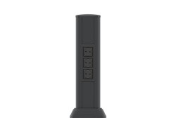 Алюминиевая колонна, 0.5м, цвет чёрный