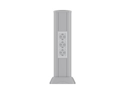 Алюминиевая колонна 0.5 м, цвет темно-серебристый металлик