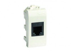 Ком.роз. RJ45 кат.6A, 8P8C, Brava, слон.кость, 1мод 75678S Ком.роз. RJ45 кат.6A, 8P8C, Brava, слон.кость, 1мод ДКС | DKC