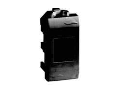 Компьютерная розетка RJ-45, кат.5E (экранированная, разъем AMP), черная, 1мод. 77647N Компьютерная розетка RJ-45, кат.5E (экранированная, разъем AMP), черная, 1мод. ДКС | DKC