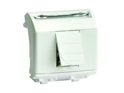 USB 2.0 со шторкой, Brava, сл кость,2мод 75202S USB 2.0 со шторкой, Brava, сл кость,2мод ДКС | DKC