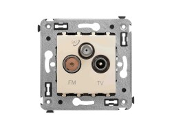 Розетка TV-FM-SAT в стену, "Avanti", "Ванильная дымка" 4405533 Розетка TV-FM-SAT в стену, "Avanti", "Ванильная дымка" ДКС | DKC