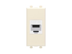 Компьютерная розетка RJ-45 без шторки модульная, кат.5е, "Avanti", "Ванильная дымка", 1 модуль 4405661 Компьютерная розетка RJ-45 без шторки модульная, кат.5е, "Avanti", "Ванильная дымка", 1 модуль ДКС | DKC