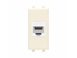 Компьютерная розетка RJ-45 без шторки модульная, кат.6А, "Avanti", "Ванильная дымка", 1 модуль 4405671 Компьютерная розетка RJ-45 без шторки модульная, кат.6А, "Avanti", "Ванильная дымка", 1 модуль ДКС | DKC