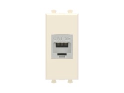 Компьютерная розетка RJ-45 без шторки модульная, кат.5е экранированная, "Avanti", "Ванильная дымка", 1 модуль 4405761 Компьютерная розетка RJ-45 без шторки модульная, кат.5е экранированная, "Avanti", "Ванильная дымка", 1 модуль ДКС | DKC