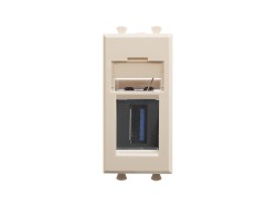USB 3.0 розетка модульная, тип А-А, "Avanti", "Ванильная дымка", 1 модуль 4405301 USB 3.0 розетка модульная, тип А-А, "Avanti", "Ванильная дымка", 1 модуль ДКС | DKC