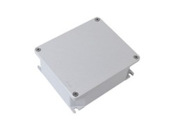 Коробка ответвительная алюминиевая окрашенная с силиконовым уплотнителем, tмон. И tэксп. = -60,  IP66/IP67, RAL9006, 90х90х53мм