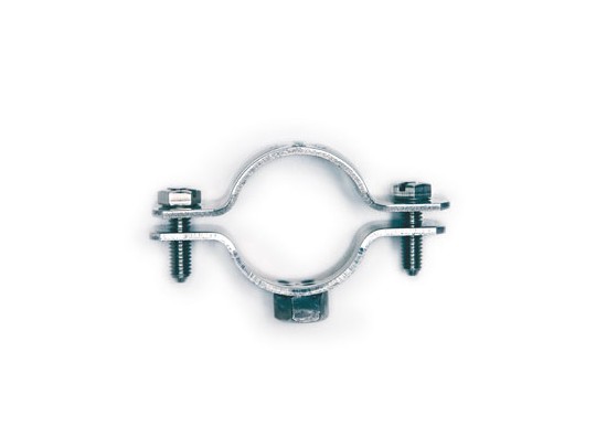 Хомут стальной 1/2" (18-24 мм) с приварной гайкой М8, оцинкованный 6040-P12 Хомут стальной 1/2" (18-24 мм) с приварной гайкой М8, оцинкованный ДКС | DKC
