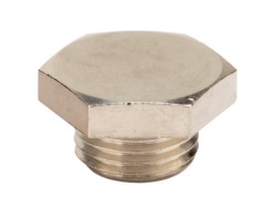 Заглушка M16x1,5, никелированная латунь 6050-16A Заглушка M16x1,5, никелированная латунь ДКС | DKC