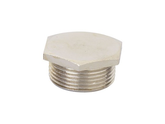 Заглушка M20x1,5, никелированная латунь 6050-20 Заглушка M20x1,5, никелированная латунь ДКС | DKC