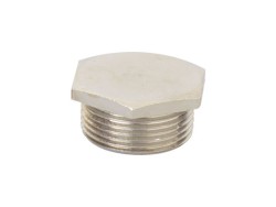 Заглушка M20x1,5, никелированная латунь 6050-20 Заглушка M20x1,5, никелированная латунь ДКС | DKC