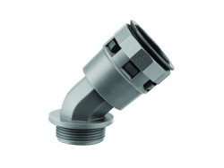 PAL12M16N Муфта 45 грд. труба-коробка DN 12 мм, М16х1,5, полиамид, цвет черный ДКС | DKC
