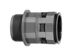 Муфта труба-коробка DN 36 мм, М40х1,5, полиамид, цвет черный PAM36M40N Муфта труба-коробка DN 36 мм, М40х1,5, полиамид, цвет черный ДКС | DKC