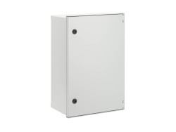 Цельный навесной шкаф из фибергласа без МП со сплошной дверью 500х400х200 (ВхШхГ) мм