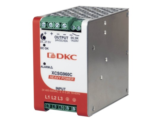 XCSG960D Источник питания &quot;HEAVY POWER&quot;, трехфазный, 960Вт, 20А, 48В, с ORing диодом ДКС | DKC