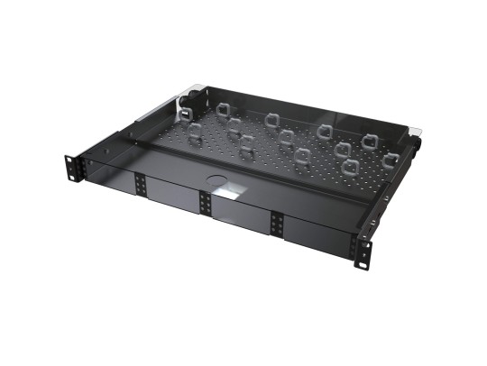 RNMTP1U4M Оптическая патч-панель для установки 4 претерминированых кассет или адаптерных планок, 1U, черная ДКС | DKC