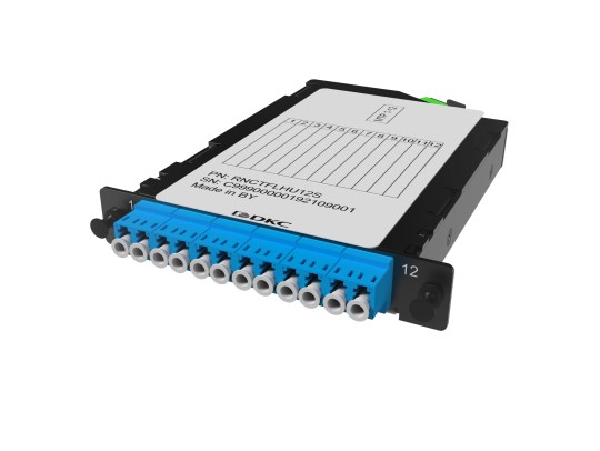 RNCTFLHU12S Претерминированная кассета 12ОВ 09/125 OS2, 1xMTP(12)f/6xLC-UPC Duplex, 1/2 HU ДКС | DKC