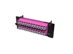 RNAP12L1U4 Адаптерная планка с установленными 12xLC Duplex адаптерами (цвет адаптера - пурпурный), OM4, 1 HU ДКС | DKC