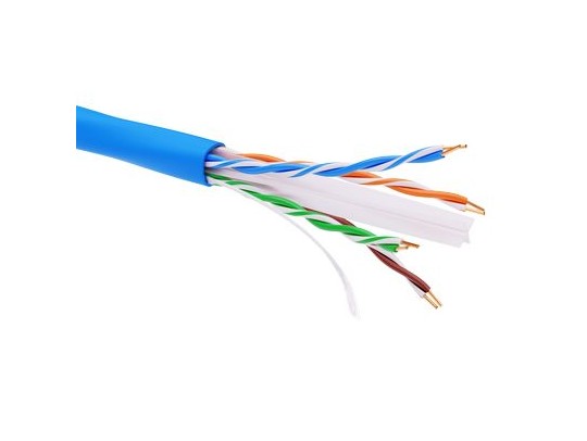 RN6AUULS5BL Информационный кабель неэкранированный  U/UTP 4х2 CAT6A, LSZH, синий ДКС | DKC