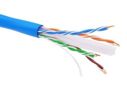 Информационный кабель неэкранированный  U/UTP 4х2 CAT6A, LSZH, синий