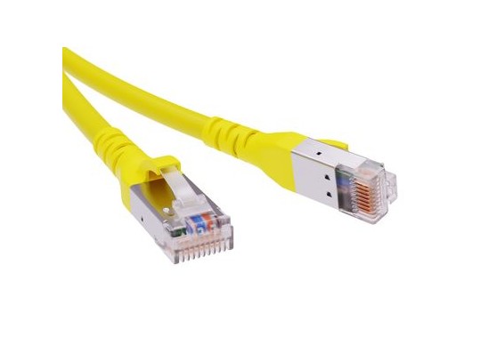 Патч-корд экранированный CAT6A S/FTP 4х2, LSZH, желтый, 1.0м RN6ASF4510YL Патч-корд экранированный CAT6A S/FTP 4х2, LSZH, желтый, 1.0м ДКС | DKC