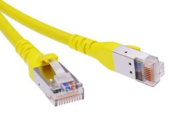 Патч-корд экранированный CAT6A S/FTP 4х2, LSZH, желтый, 1.0м RN6ASF4510YL Патч-корд экранированный CAT6A S/FTP 4х2, LSZH, желтый, 1.0м ДКС | DKC