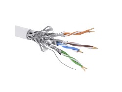 Кабель CAT 6, S/FTP, нг(А)-HF, бухта 305м, белый RN6SFA01WH Кабель CAT 6, S/FTP, нг(А)-HF, бухта 305м, белый ДКС | DKC
