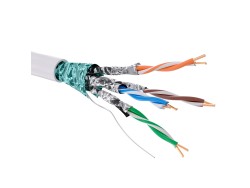 Кабель CAT 6, F/FTP, нг(А)-HF, бухта 305м, белый RN6FFA01WH Кабель CAT 6, F/FTP, нг(А)-HF, бухта 305м, белый ДКС | DKC