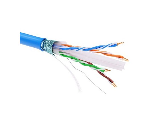 RN6FUPV3BL Информационный кабель экранированный F/UTP 4х2 CAT6, PVC, синий ДКС | DKC