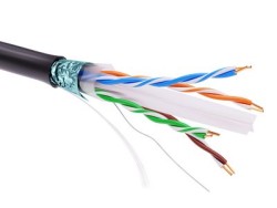 Информационный кабель экранированный F/UTP 4х2 CAT6, PE, чёрный RN6FUPE3BK Информационный кабель экранированный F/UTP 4х2 CAT6, PE, чёрный ДКС | DKC