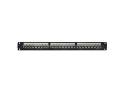 Патч-панель модульная 19", 1U, CAT6, 24 порта RJ45, экранированная RN6PPF24 Патч-панель модульная 19", 1U, CAT6, 24 порта RJ45, экранированная ДКС | DKC