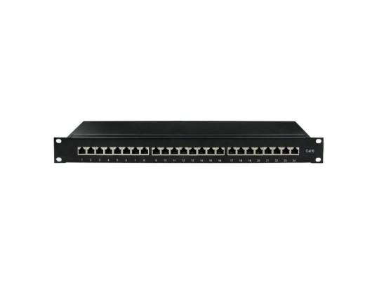 Патч-панель 19",1U, CAT6, 24 порта RJ45, экранированная RN6PPF241 Патч-панель 19",1U, CAT6, 24 порта RJ45, экранированная ДКС | DKC