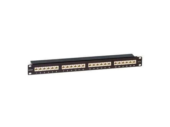 Патч-панель 19",1U,CAT6, 24 порта RJ45, экранированная RN6PPF241BK Патч-панель 19",1U,CAT6, 24 порта RJ45, экранированная ДКС | DKC