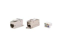 RNK6F90SL Модуль  Keystone RJ45 CAT6 экранированный(STP), 90 градусов, серебристый(форм-фактор S10) ДКС | DKC