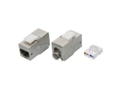 RNK6F90TL Модуль  Keystone RJ45 CAT6 экранированный(STP), 90 градусов, серебристый(форм-фактор S19) ДКС | DKC