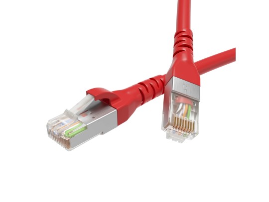 Патч-корд экранированный CAT6 F/UTP 4х2, LSZH, красный, 1.5м RN6FU4515RD Патч-корд экранированный CAT6 F/UTP 4х2, LSZH, красный, 1.5м ДКС | DKC