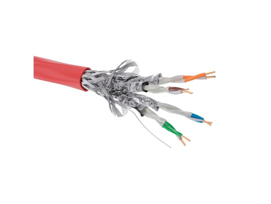 Кабель CAT 5е, S/FTP, нг(А)-FRHF, бухта 305м, красный RN5ESFA04RD Кабель CAT 5е, S/FTP, нг(А)-FRHF, бухта 305м, красный ДКС | DKC