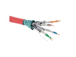 Кабель CAT 5е, F/FTP, нг(А)-FRHF, бухта 305м, красный RN5EFFA04RD Кабель CAT 5е, F/FTP, нг(А)-FRHF, бухта 305м, красный ДКС | DKC