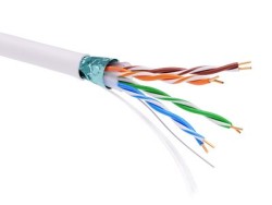 RN5EFUPV3WH Информационный кабель экранированный F/UTP 4х2 CAT5E, PVC, белый ДКС | DKC