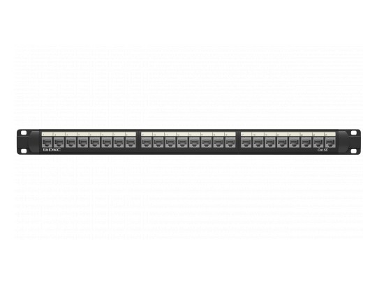Патч-панель 19",1U,CAT5E, 24 модуля RJ45, экранированная RN5PPF24 Патч-панель 19",1U,CAT5E, 24 модуля RJ45, экранированная ДКС | DKC