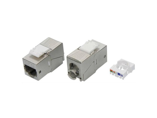 Модуль Keystone RJ45 CAT5E экранированный(STP), 90 градусов,серебристый (форм-фактор S19) RNK5EF90TL Модуль Keystone RJ45 CAT5E экранированный(STP), 90 градусов,серебристый (форм-фактор S19) ДКС | DKC