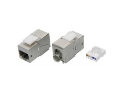 Модуль Keystone RJ45 CAT5E экранированный(STP), 90 градусов,серебристый (форм-фактор S19) RNK5EF90TL Модуль Keystone RJ45 CAT5E экранированный(STP), 90 градусов,серебристый (форм-фактор S19) ДКС | DKC